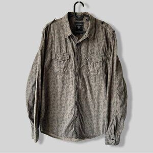 Guess Dillon Military Style Slim  Fit Button Down Shirt